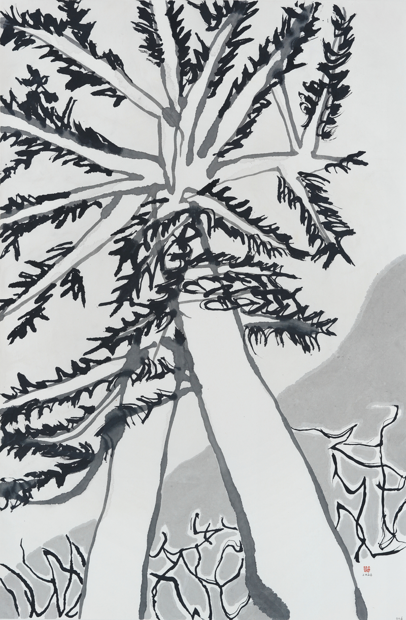 장병언, structure landscape 026, ink_on_paper, painting, 2026